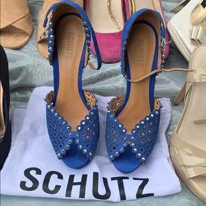 Schutz studded ankle strap sandal